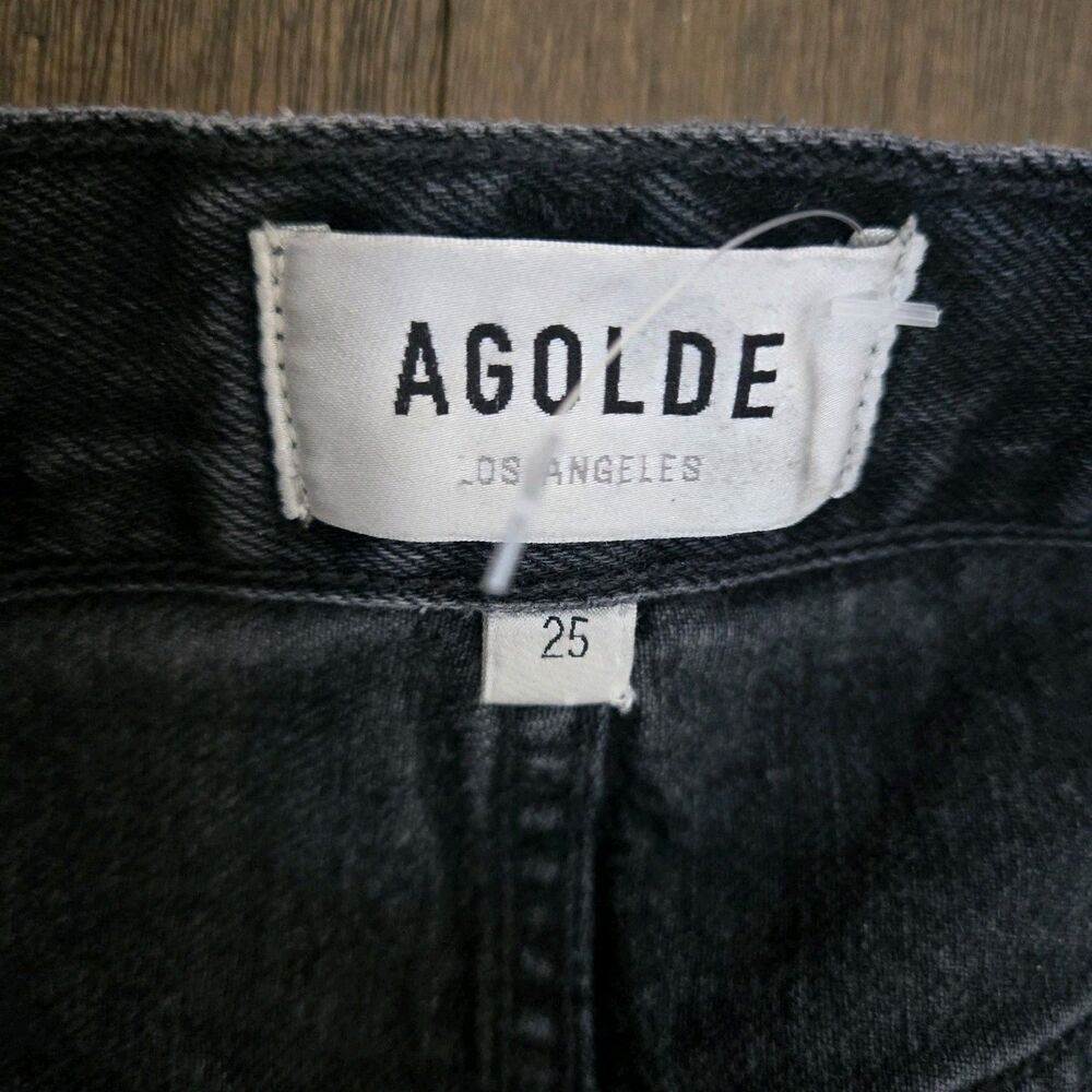 Agolde Criss Cross Upsized Jeans in Shambles Size 25 New - Picture 8 of 12